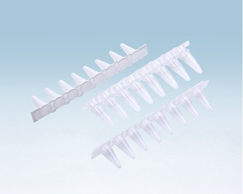 Przezroczyste plastikowe probówki z 8 paskami 0,1 ml / 0,2 ml Do Pcr Instrument pcr 8 strip