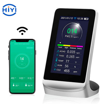Wewnętrzny monitor jakości powietrza WiFi HCHO TVOC CO2 PM2,5 PM10 PM1,0