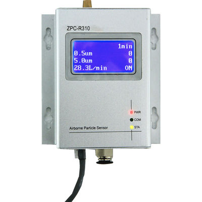 0,1 CFM 3,0 5,0 μm RS485 Zdalny czujnik licznika cząstek Światło wilgotność Alarm dźwiękowy
