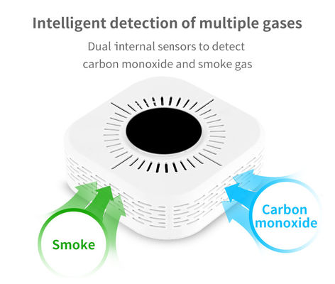Domowy alarm gazowy Czujnik tlenku węgla o wysokiej czułości Alarm dymu i CO